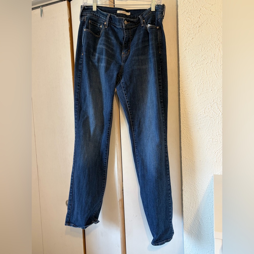 Levi's women Slim Straight Dark Blue Jeans